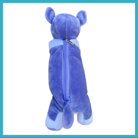 NWOT Purple Pug Plush Bag - Picture 3 of 7